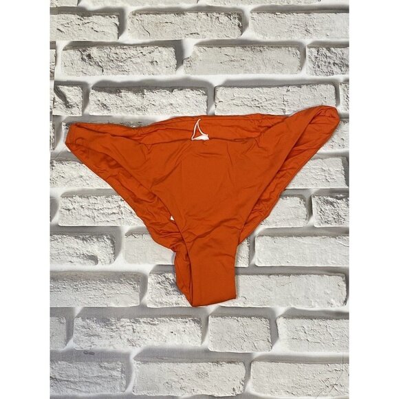 Andie Swim Womens The Cheeky Bottom in Cherry Red Size Medium - Picture 2 of 9